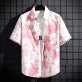 Men's Ice Silk Breathable Summer High-end Printed Shirt UniqueTrends