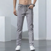 Straight Elastic Trend Versatile Retro Nostalgic Jeans For Men UniqueTrends