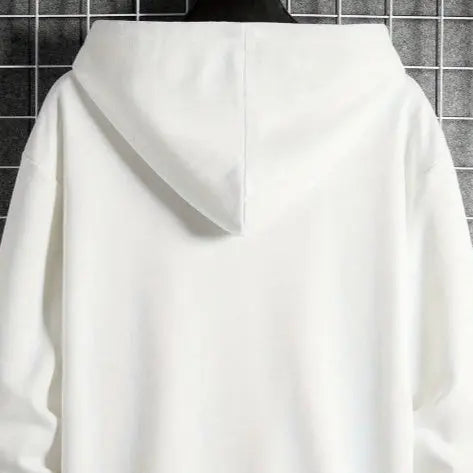 Men's Casual Geometric Pattern Hooded Sweater With Bag UniqueTrends