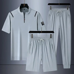 Casual Ice Silk Quick-drying Three-piece Suit For Men UniqueTrends