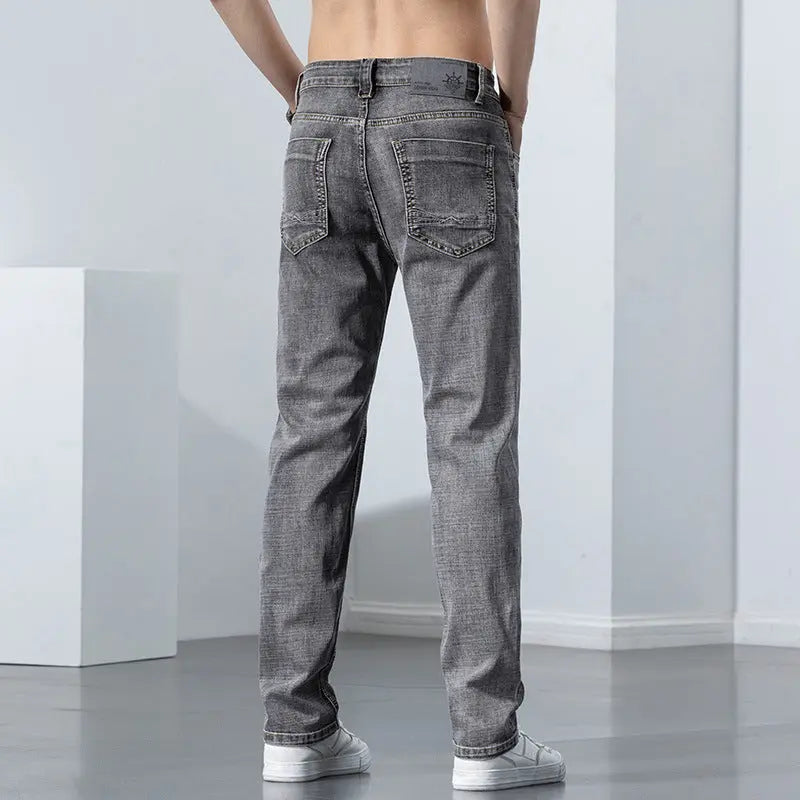Straight Elastic Trend Versatile Retro Nostalgic Jeans For Men UniqueTrends