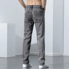 Straight Elastic Trend Versatile Retro Nostalgic Jeans For Men UniqueTrends