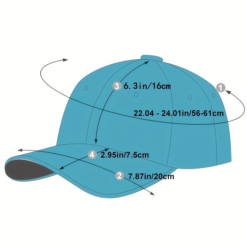 Cross Embroidery Simple Baseball Cap Solid Color Casual Dad Hats Unisex Sunscreen Sports Hat