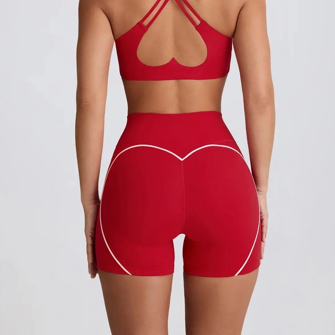 Peach Hip High Waist Running Training Shorts Hip Lifting Nude Feel - Unique Trends