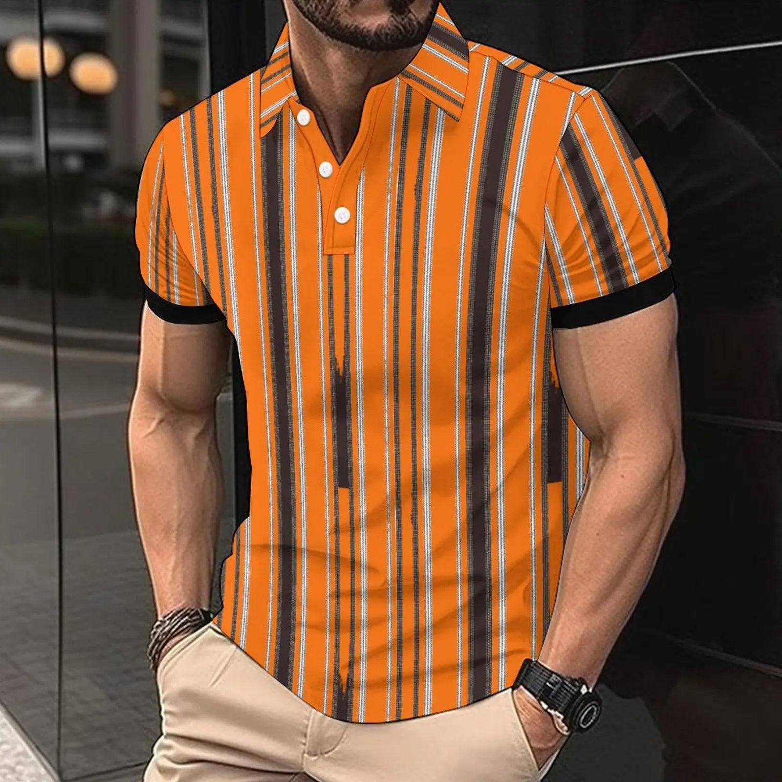 Fashion Casual Men's American Printed Short Sleeve UniqueTrends