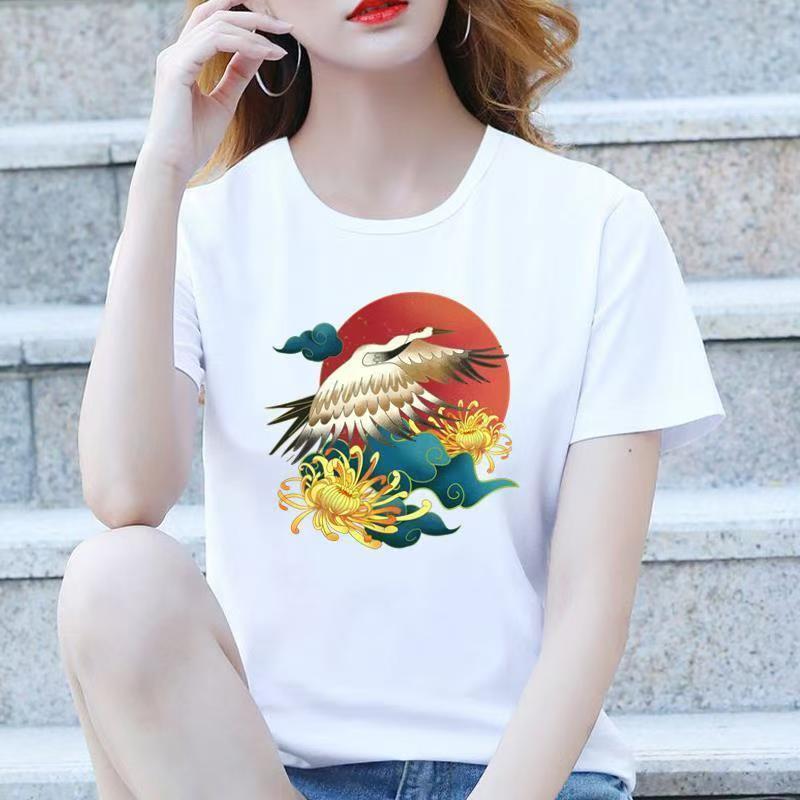 Springsummer Casual Short-sleeved T-shirt For Women