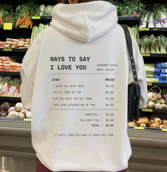 Letter Print Drop-shoulder Sleeve Hoodie Sweater UniqueTrends