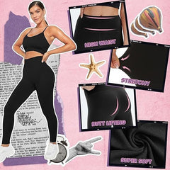 4-piece Yoga Pants  Without Pockets