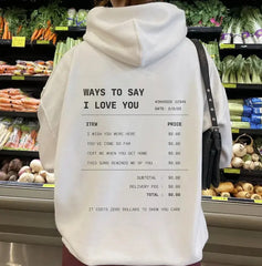 Letter Print Drop-shoulder Sleeve Hoodie Sweater UniqueTrends