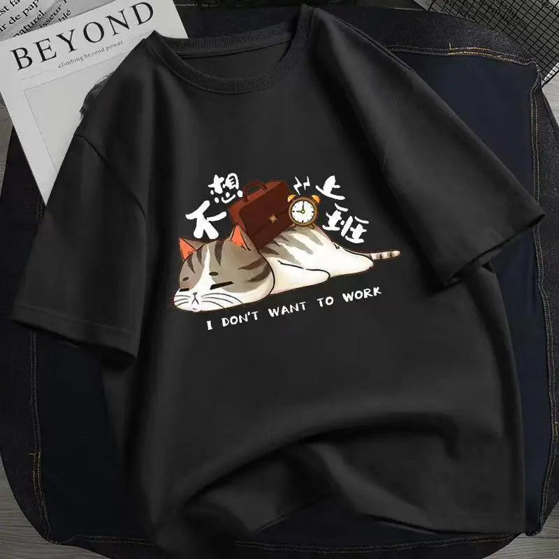 Men's Cartoon Printed T-shirt Casual Top - Unique Trends