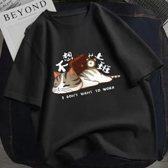 Men's Cartoon Printed T-shirt Casual Top - Unique Trends