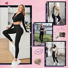 4-piece Yoga Pants  Without Pockets