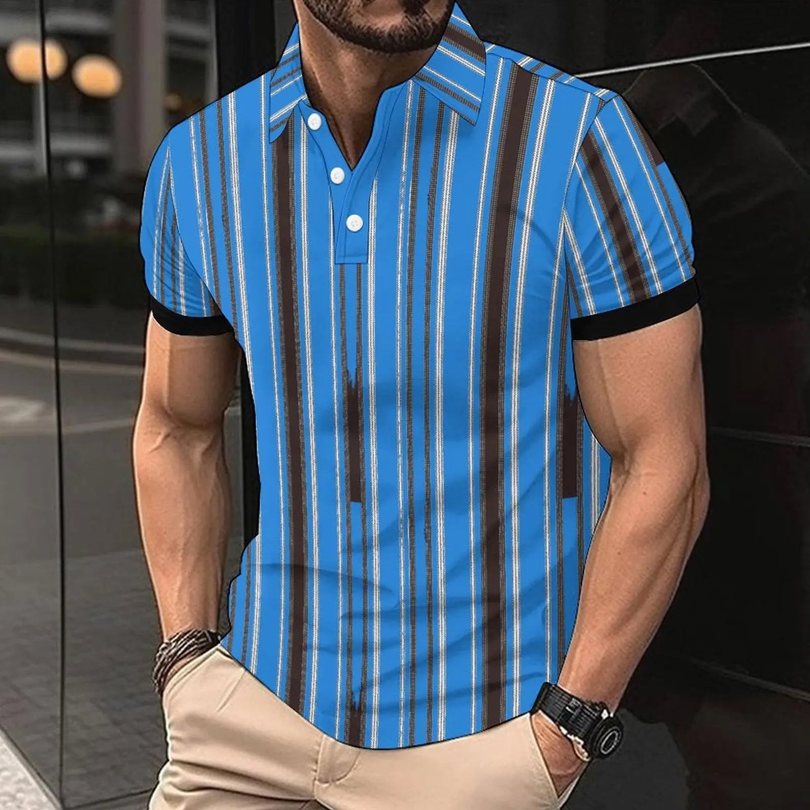 Fashion Casual Men's American Printed Short Sleeve UniqueTrends