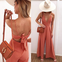 Bow tie loose trousers