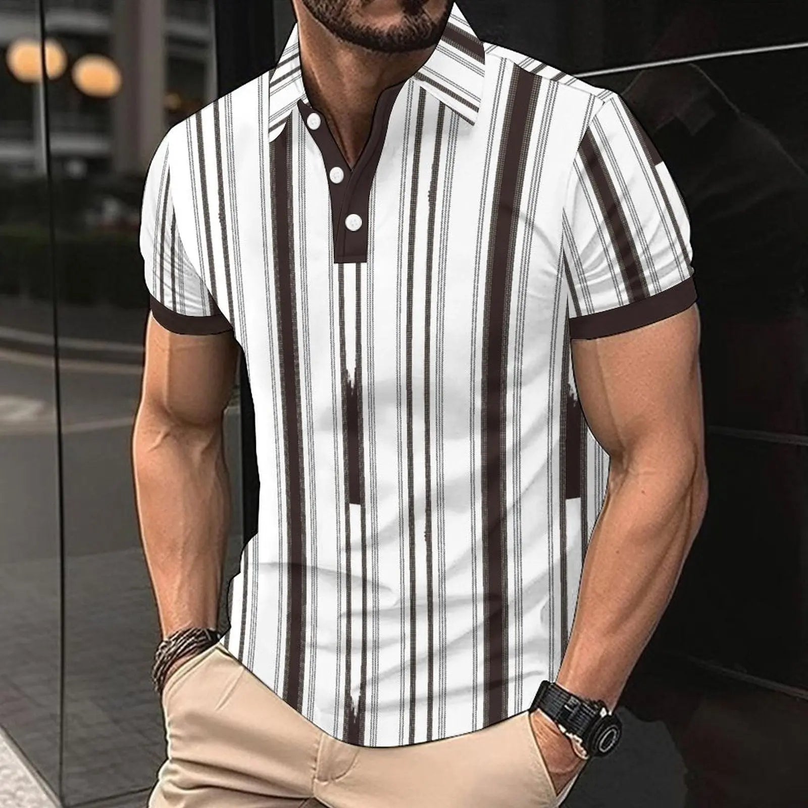 Fashion Casual Men's American Printed Short Sleeve UniqueTrends