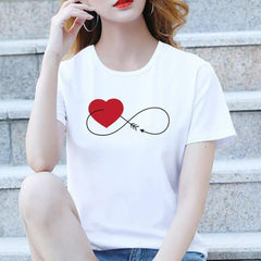 Springsummer Casual Short-sleeved T-shirt For Women