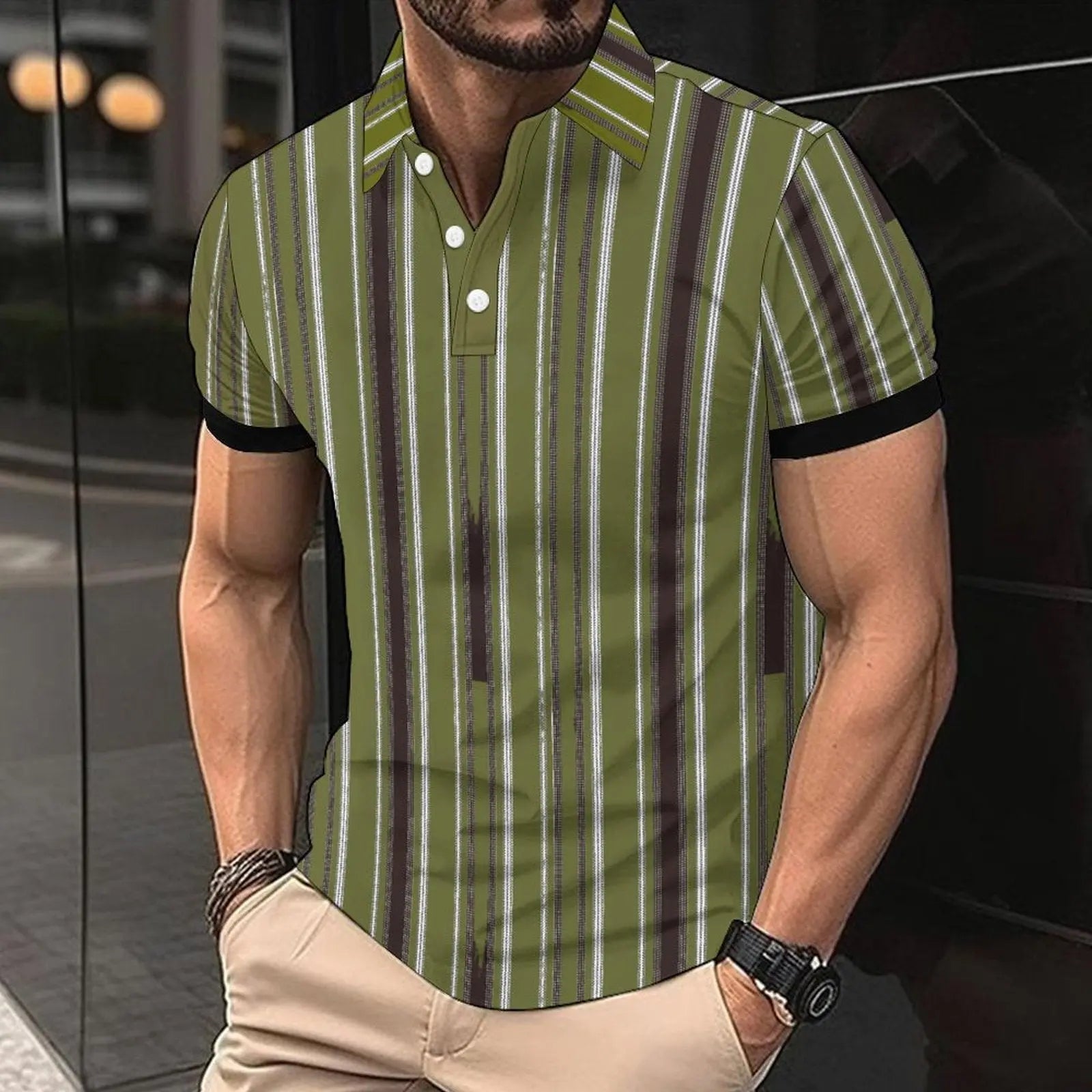 Fashion Casual Men's American Printed Short Sleeve UniqueTrends
