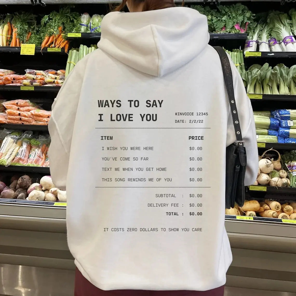 Letter Print Drop-shoulder Sleeve Hoodie Sweater UniqueTrends
