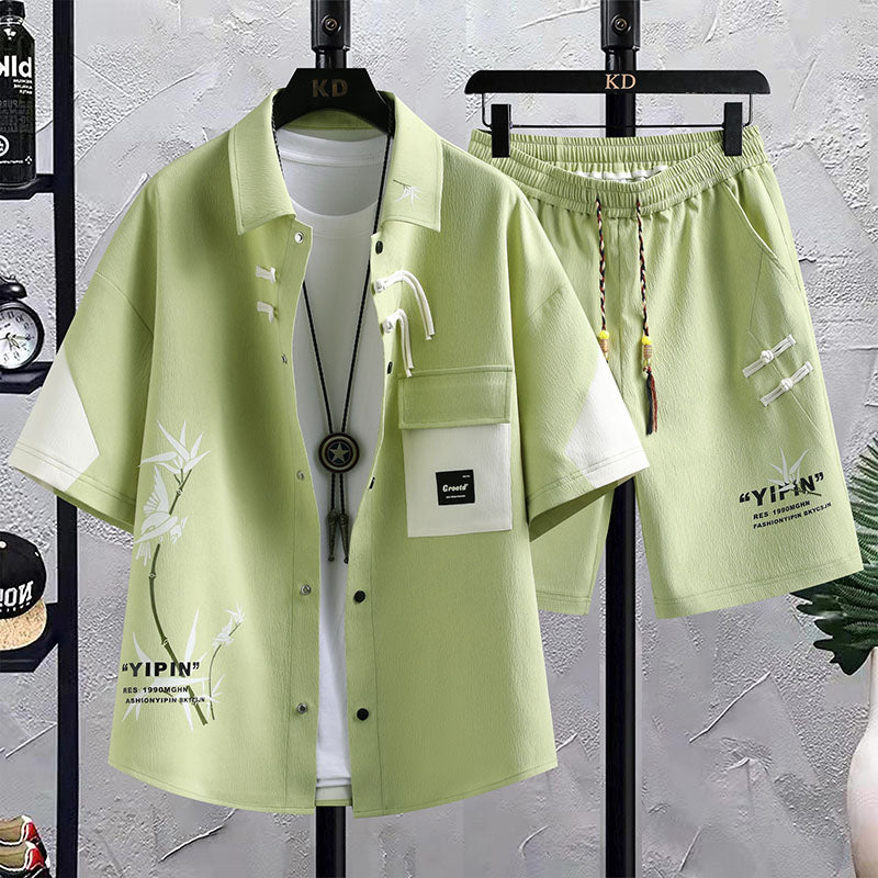 New Chinese Style National Style Men's Summer Short