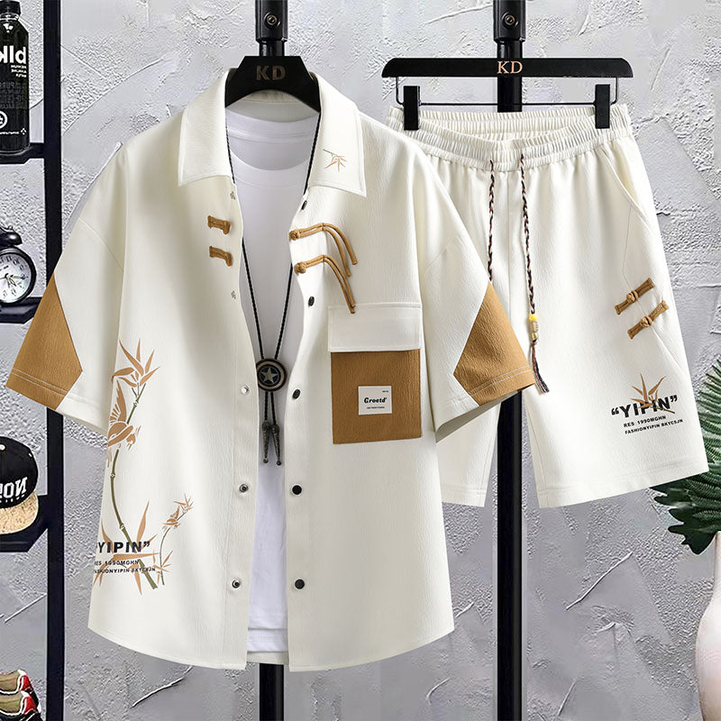 New Chinese Style National Style Men's Summer Short