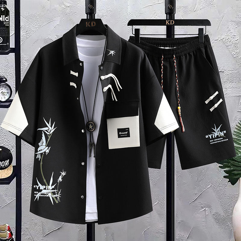 New Chinese Style National Style Men's Summer Short
