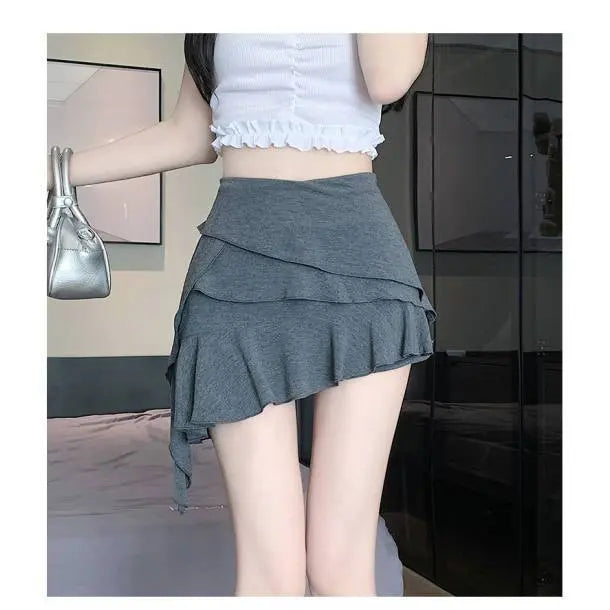 Women's Versatile Design Irregular Ribbon Skirt UniqueTrends