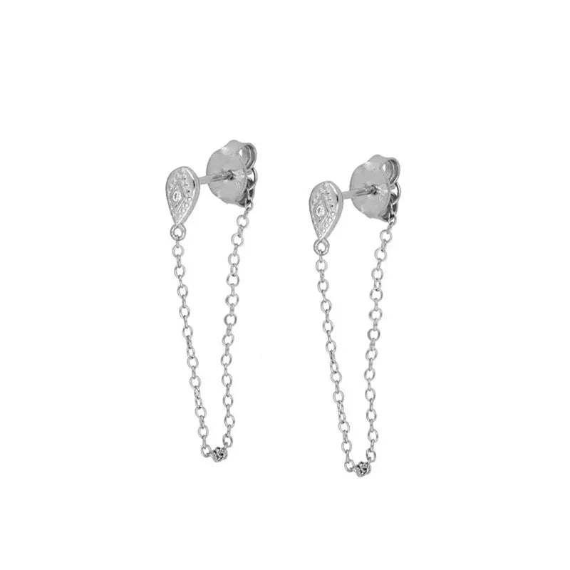 European And American Zircon Ear Clip Eardrops Hours Ear Ring UniqueTrends