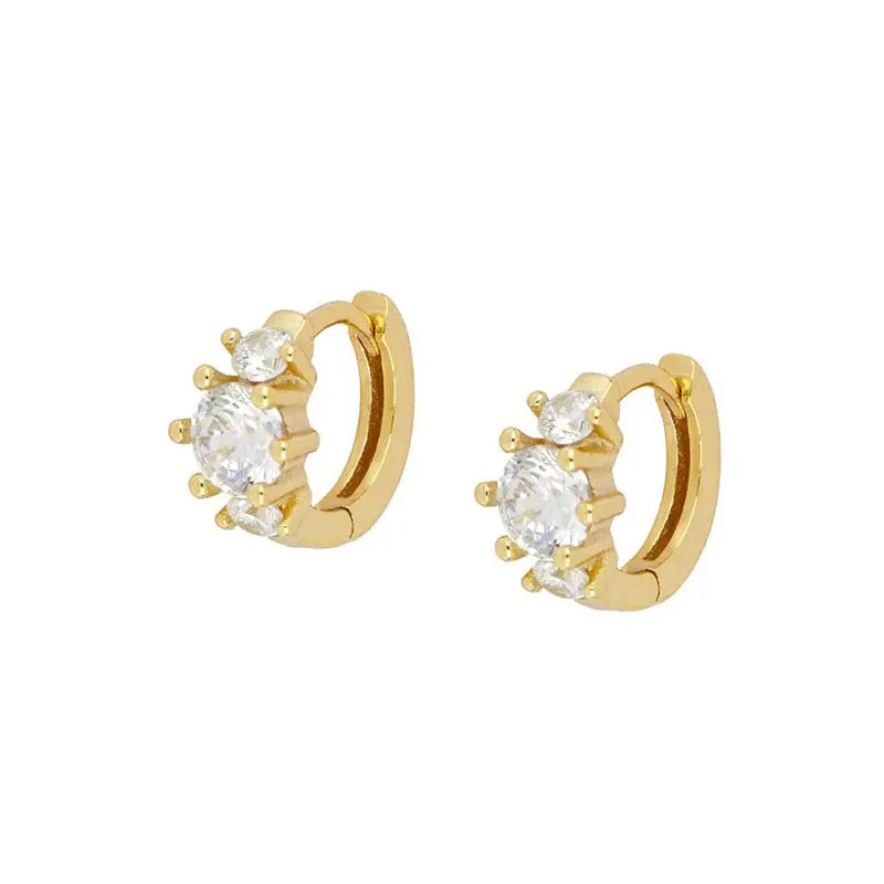 European And American Zircon Ear Clip Eardrops Hours Ear Ring UniqueTrends