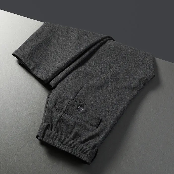 Men's Business Woolen Straight Casual Pants UniqueTrends