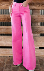 3D Digital Printing Female Bell-bottom Pants
