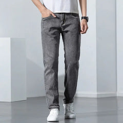 Straight Elastic Trend Versatile Retro Nostalgic Jeans For Men UniqueTrends