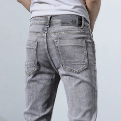 Straight Elastic Trend Versatile Retro Nostalgic Jeans For Men UniqueTrends