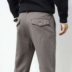 Men's Business Woolen Straight Casual Pants UniqueTrends