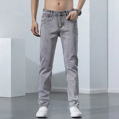Straight Elastic Trend Versatile Retro Nostalgic Jeans For Men UniqueTrends