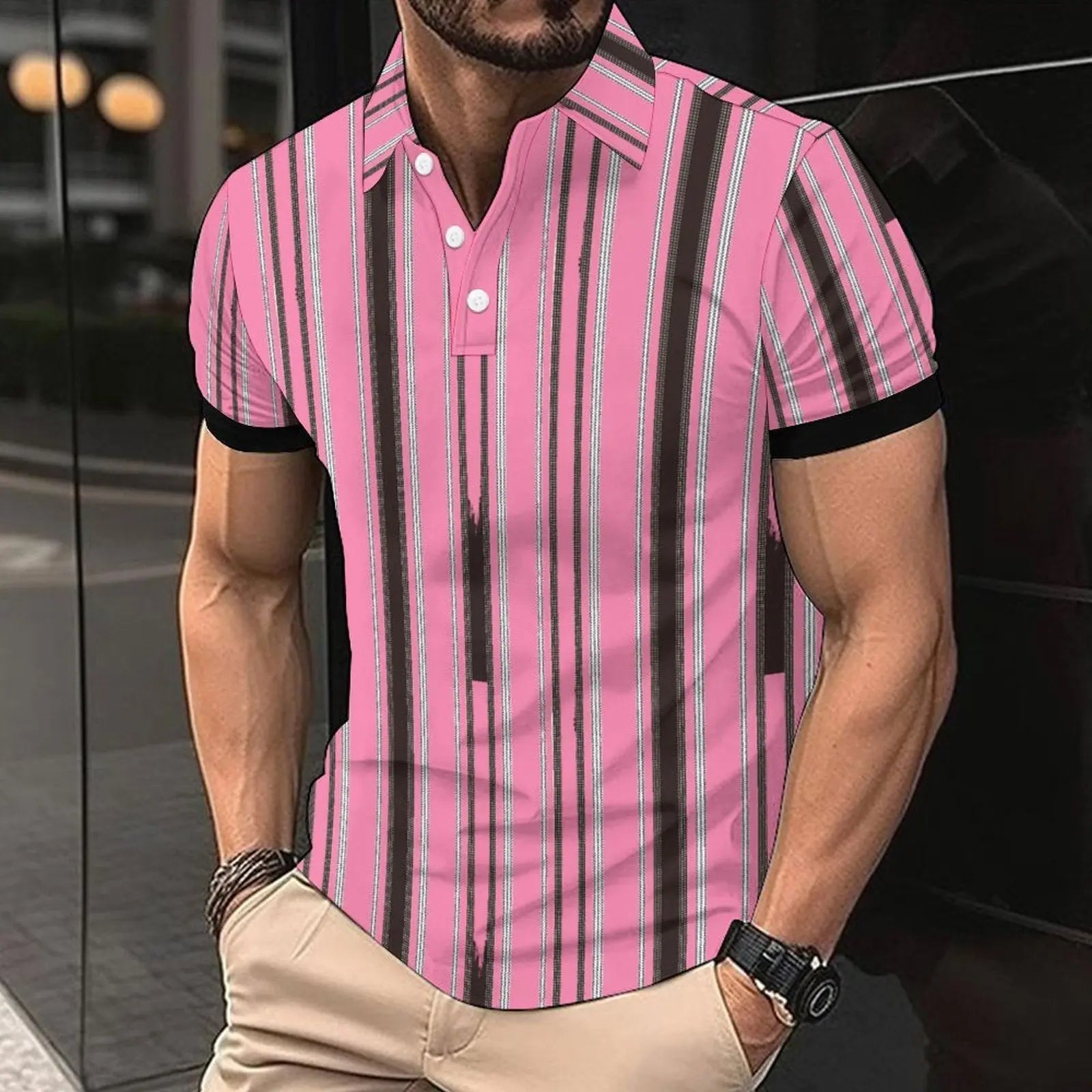 Fashion Casual Men's American Printed Short Sleeve UniqueTrends