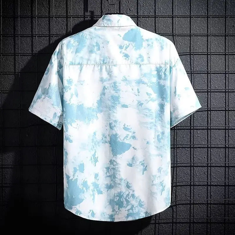 Men's Ice Silk Breathable Summer High-end Printed Shirt UniqueTrends