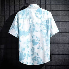 Men's Ice Silk Breathable Summer High-end Printed Shirt UniqueTrends