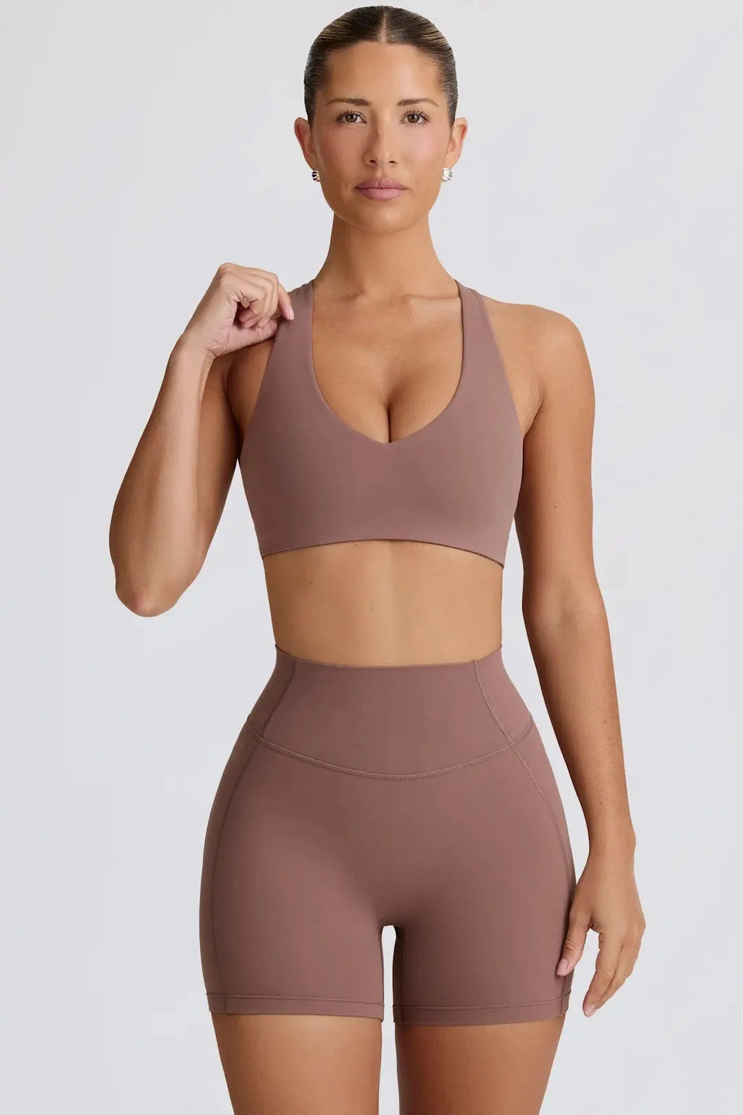 Peach Hip High Waist Running Training Shorts Hip Lifting Nude Feel - Unique Trends