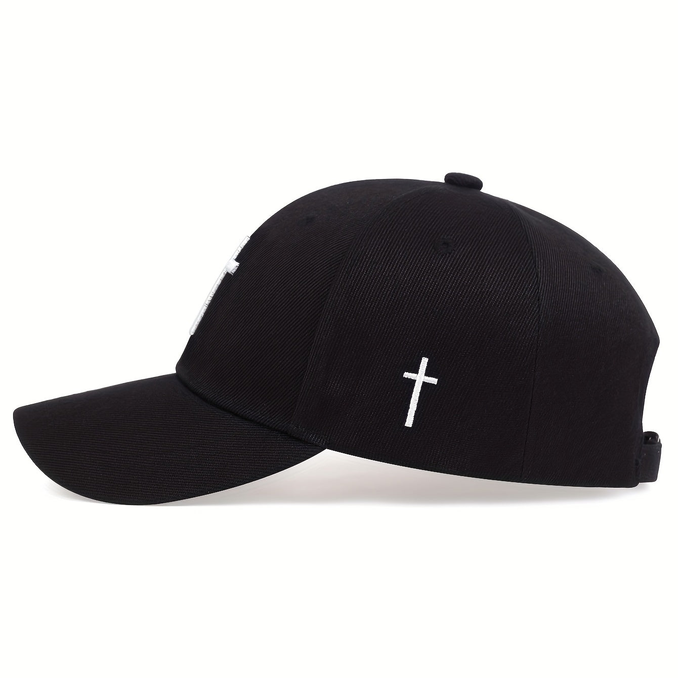 Cross Embroidery Simple Baseball Cap Solid Color Casual Dad Hats Unisex Sunscreen Sports Hat